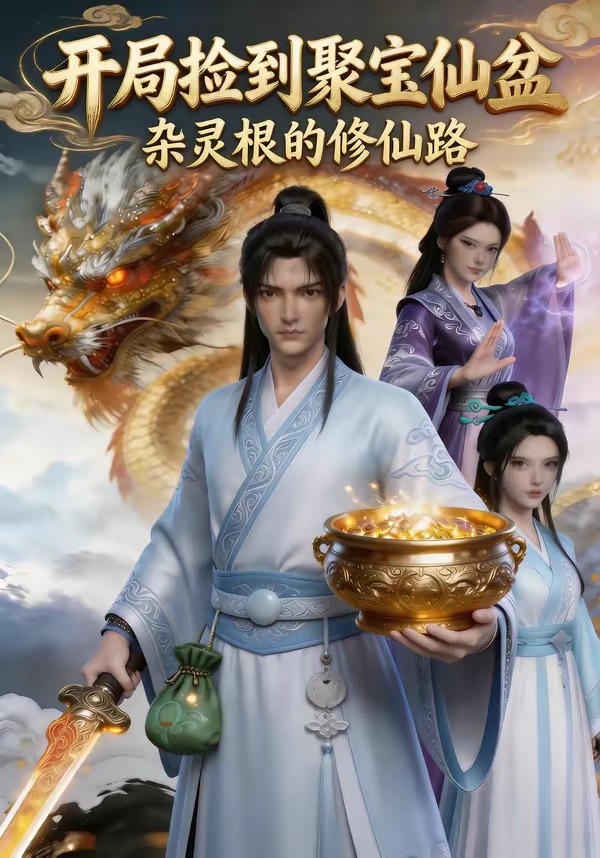 开局捡到聚宝仙盆，杂灵根的修仙路   Ai漫剧