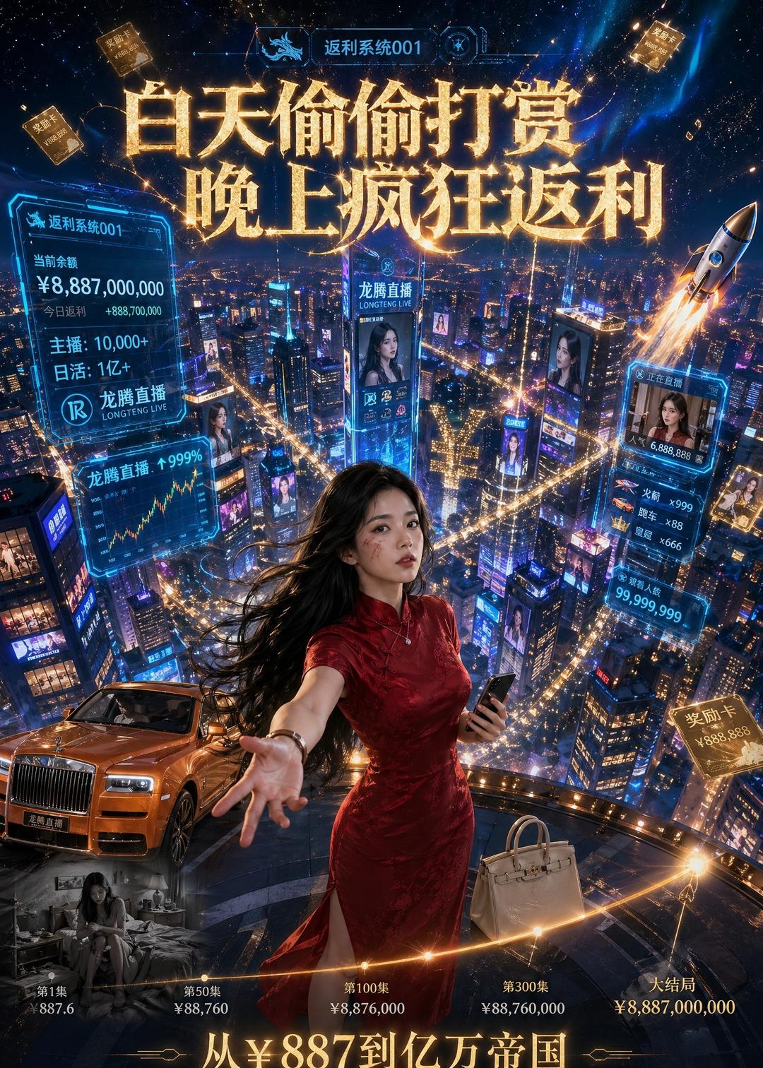 白天偷偷打赏，晚上疯狂返利   Ai