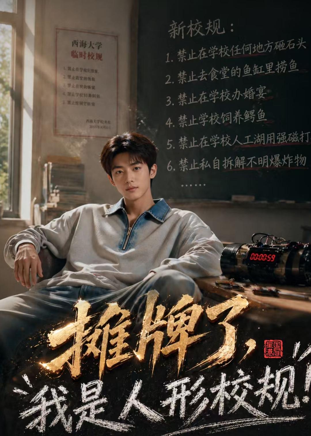 摊牌了，我是人形校规    Ai漫剧