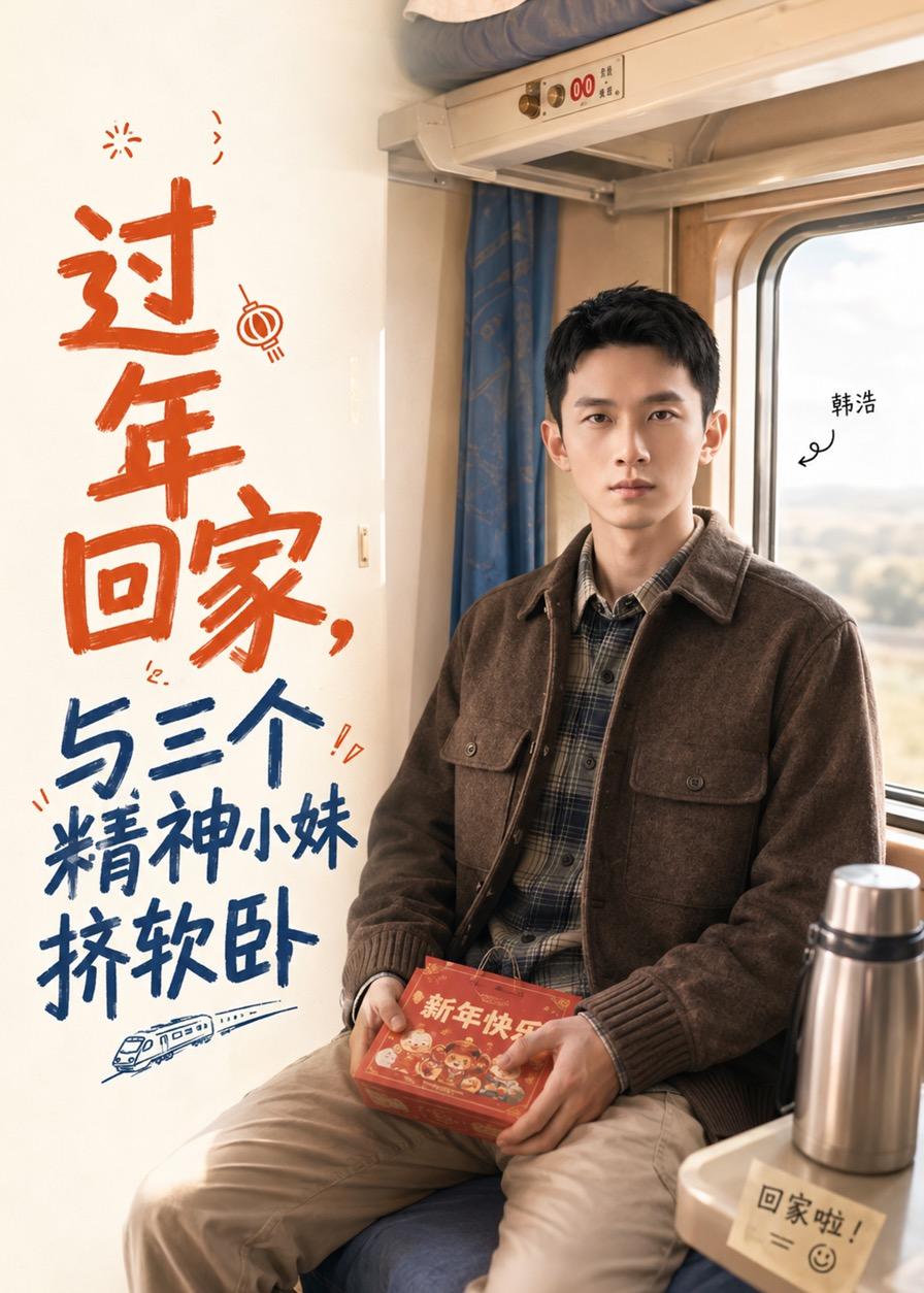 过年回家，与三个精神小妹挤软卧     Ai漫剧