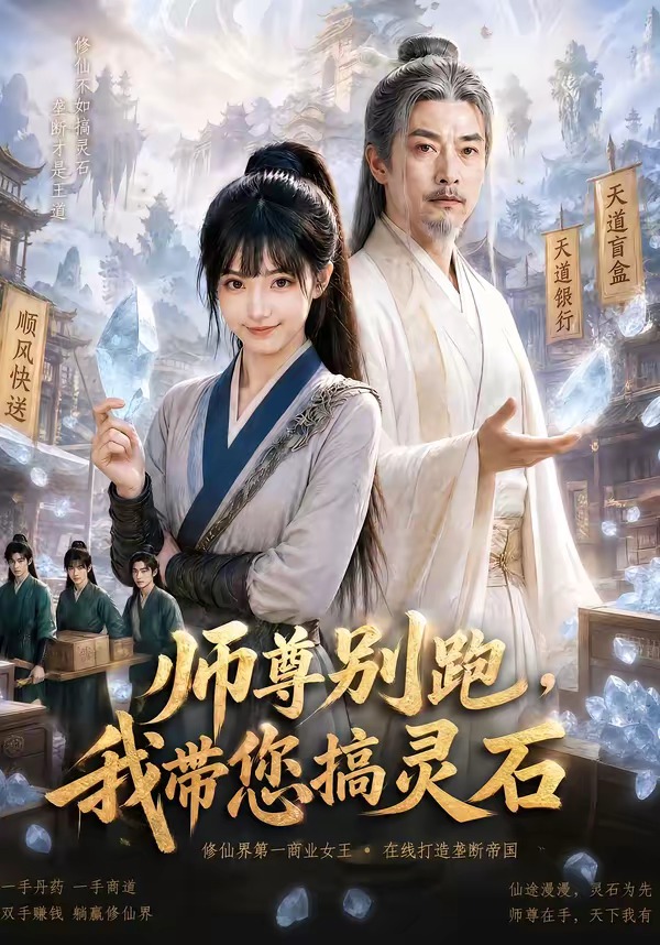 师尊别跑，我带您搞灵石    Ai漫剧