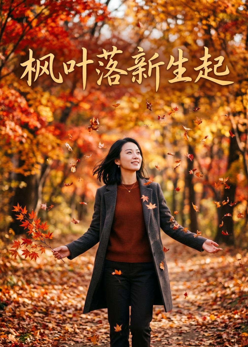 枫叶落新生起    AI
