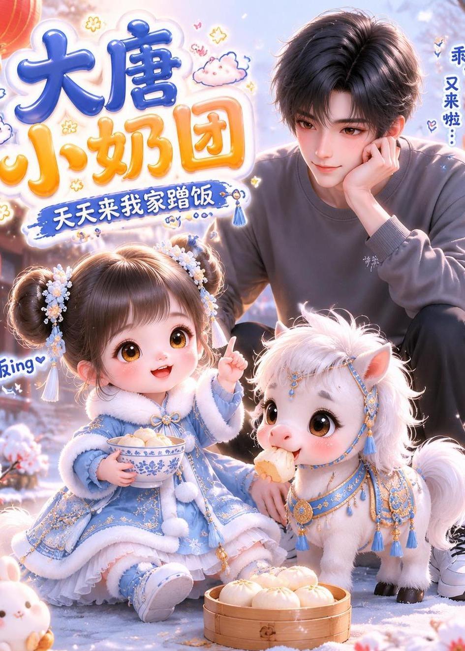 大唐小奶团，天天来我家蹭饭    动漫