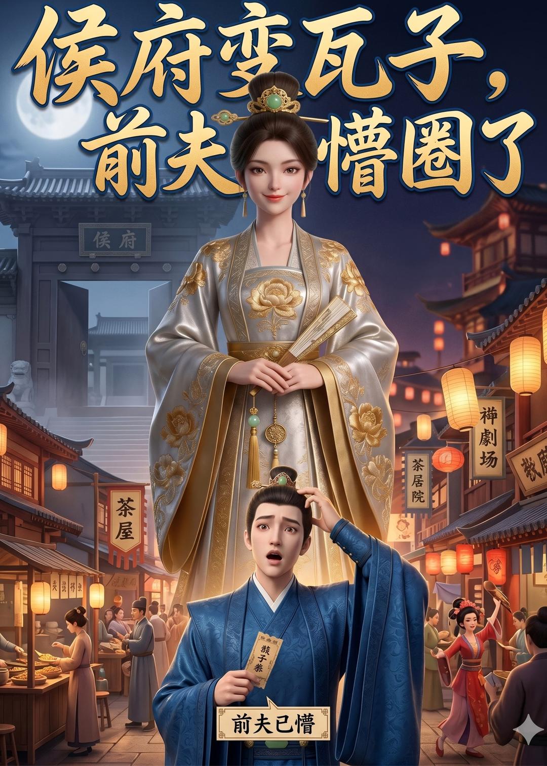 侯府变瓦子，前夫懵圈了     动漫